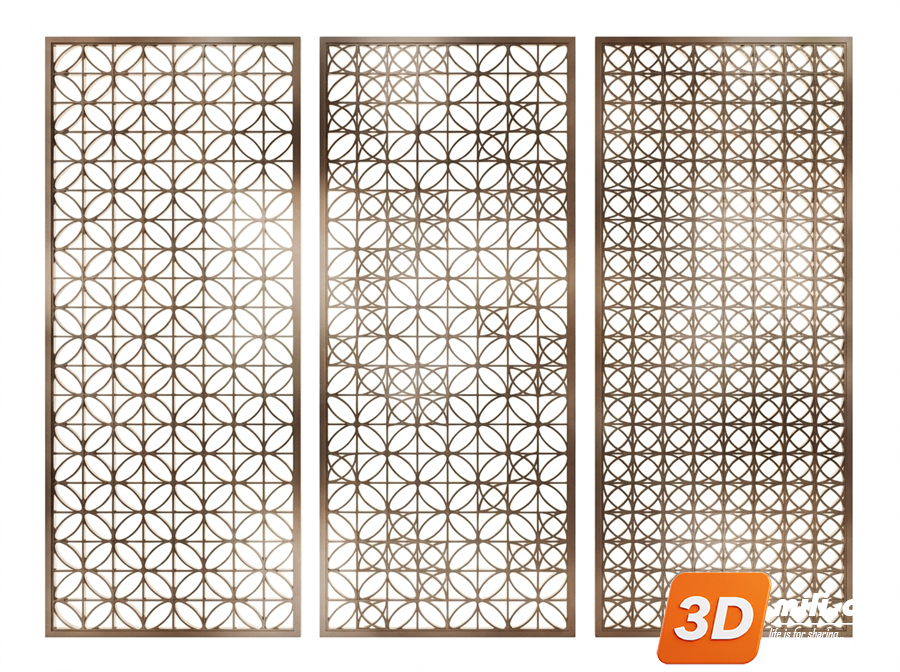 Folding screen Skp Files 